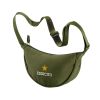 BORSA ROTONDA VERDE SCURO 30X16X8 CM