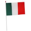 BANDIERA TRICOLORE IN NYLON CON ASTA