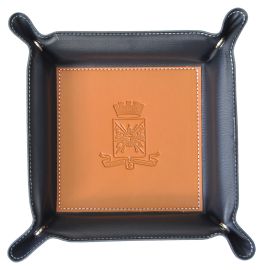 VUOTATASCHE FONDO MARRONE ARALDICO