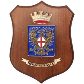 CREST IN METALLO SMALTATO SCUOLA TEULIE' E.I.