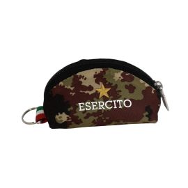 PORTACHIAVI CON PORTAMONETE MIMETICO