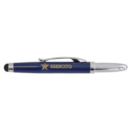 PENNA IN METALLO BLU CON TOUCH SCREEN